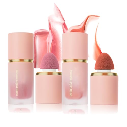 Liquid Blush Set 2-Pack - Long-Lasting Cream Blush Makeup