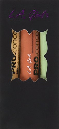 L.A. Girl Pro Conceal Corrector Set - Orange, Yellow, Green (3-Pack)