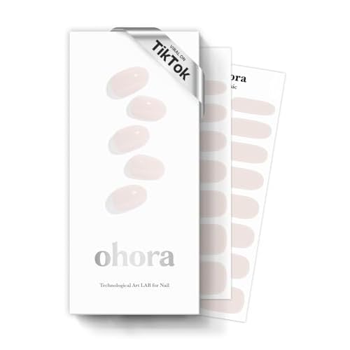 ohora Semi Cured Gel Nail Set of 2 (N Cream Light & N Classic Burgundy) - Professional Salon-Quality Nail Care