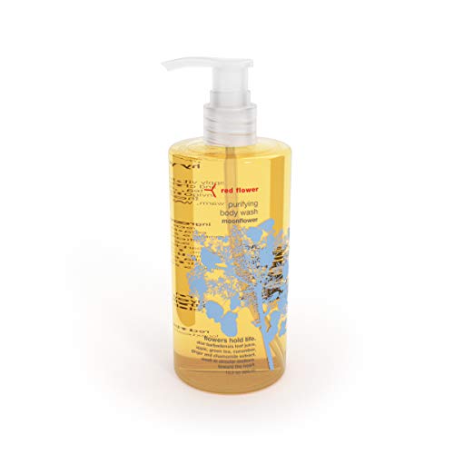 Red Flower Moonflower Purifying Body Wash ? Cleanse & Hytdrate Botanical Shower Gel with Organic Fruit & Leaf Extracts for Hydrated, Radiant Skin (10 oz)