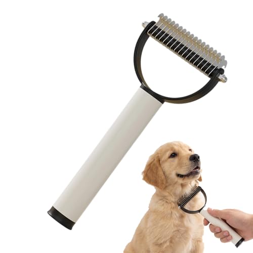 Double-Sided Dematting Comb for Cats & Dogs - Gentle Deshedding Tool