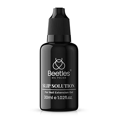 Beetles Poly Nail Gel Slip Solution 30ml Extension Nail Liquid Slip Solution 1 Drip at a Time Anti-stick Poly Slip Solutions for Strengthen Poly Nail Gel DIY Home