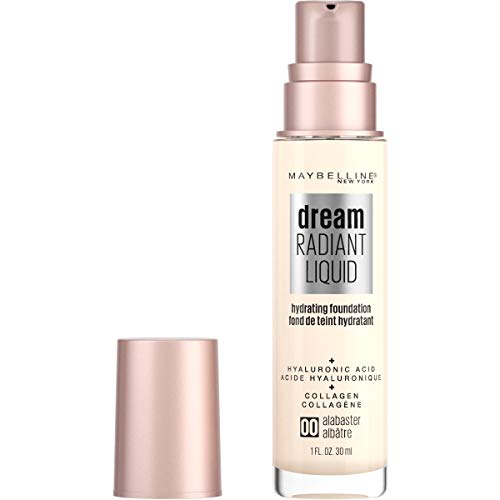 Maybelline Dream Radiant Liquid Medium Coverage Hydrating Makeup, Lightweight Liquid Foundation, Honey Beige, 1 Count