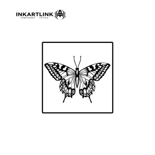INKARTLINK Semi-Permanent Temporary Tattoo, Gift for Girls, Butterfly Tattoo for Cute and Sweet Girls, Waterproof and Non-reflective, Exquisite Packaging, Unique Design (Butterfly 5)