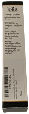 JOLIE Mineral Sheer Tint SPF 20 Oil-Free Face Moisturizer in Cameo Glow, Hydrating & Natural Coverage