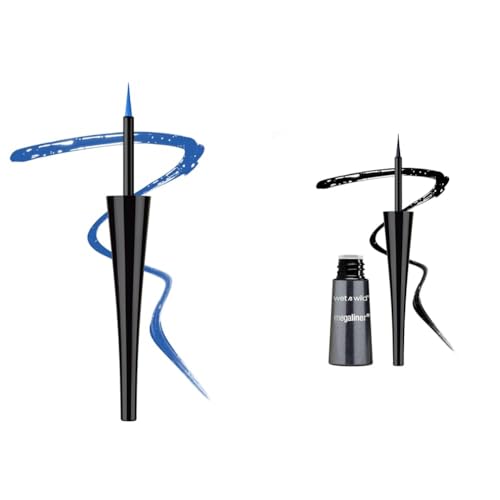 wet n wild MegaLiner Liquid Eyeliner 2 Pack - Voltage Blue & Black