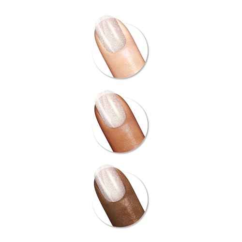 Sally Hansen Miracle Gel Pearls Salon Quality Nail Polish | Gel-Like Formula, Two-Step System, No UV Light Needed, Long Lasting | Sheer | 909 Moonlight Mist | Light Gray Shimmery Nail Polish