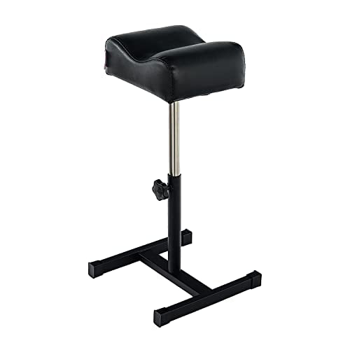 Adjustable Pedicure Footrest Stool with PVC Leather Cushion