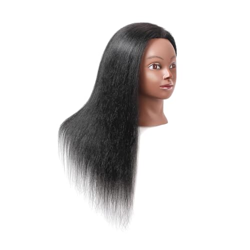 16" Mannequin Head with Real Hair - Hairdressing Practice Doll