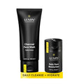 Lumin Charcoal Wash & Daily Moisturizer Skincare Set for Men