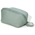 LINE+ARC Machine-Washable Neoprene Toiletry Bag (Sage) Modern Green Dopp Kit Soft Insulation for Cosmetics Makeup Travel Skincare Shaving Large Case Men Women Overnight Easy-to-Clean