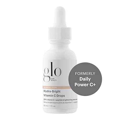 Glo Skin Beauty Hydra-Bright Vitamin C Drops - 20% Vitamin C + Peptide Brightening Serum - Formerly Daily Power C+ Serum