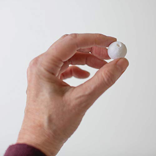 Lia Griffith White Cotton Spun Paper Balls 20mm - 24 Pack Craft Supplies