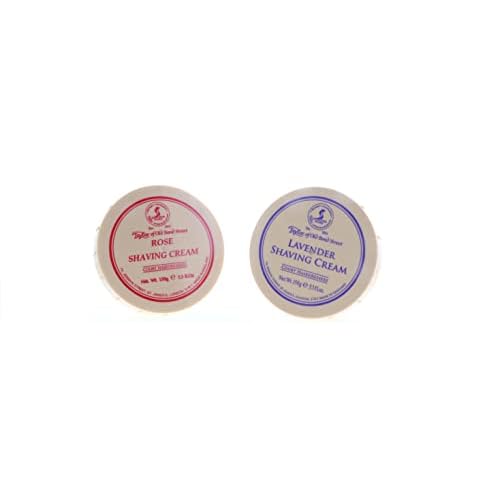 Taylor of Old Bond Street Shave Cream - 2 Pack 5.3 0z Each Choose Your Scents! (Rose and Lavender)