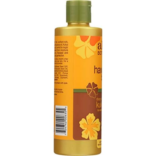Alba Botanica Massage Oil Kukui Nut Net WT 8.5 oz