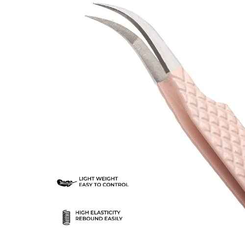 Fiber Tip Lash Tweezers For Eyelash Extension Tweezers Professional
