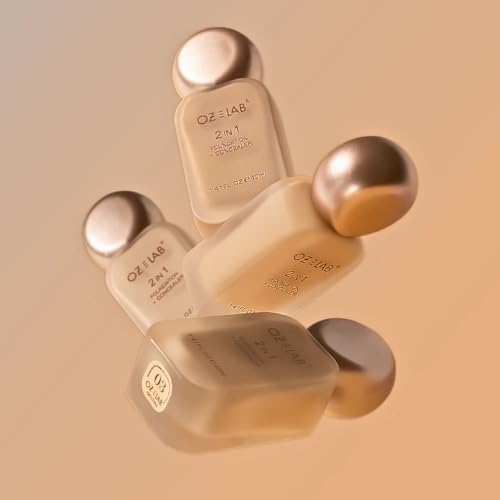 2-in-1 Liquid Foundation & Concealer - Full Coverage, Semi-Matte