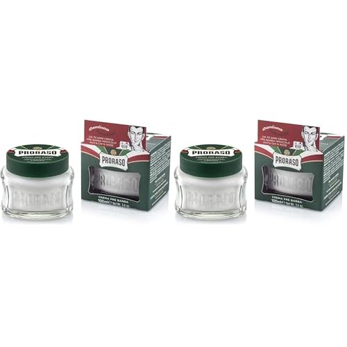 Proraso Pre-Shave Conditioning Cream for Men, Refreshing and Toning with Menthol and Eucalyptus Oil, 3.6 oz