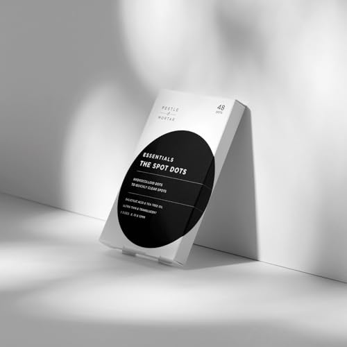 Pestle & Mortar THE SPOT DOTS - Hydrocolloid dots to quickly clear spots. Ultra-thin dots designed for discreet overnight wear, effectively targeting acne breakouts while you sleep.