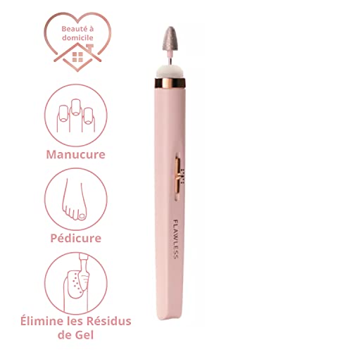 Finishing Touch Flawless Salon Nails, Professional Manicure Set for an at-Home Salon Experience, Files, Buffs, Shines, and Polishes for Instantly Beautiful Nails