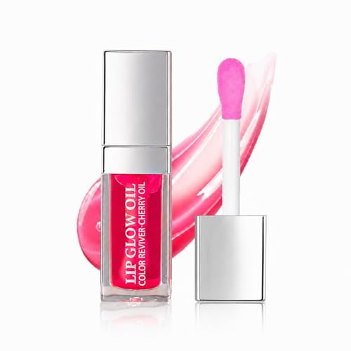 GECOMO Hydrating Lip Glow Oil - Raspberry Tinted Plumping