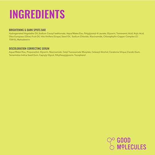 Good Molecules Brightening Duo - Dark Spots Serum & Cleansing Bar