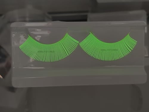 White Luminous Glow-in-Dark Halloween Party Lashes
