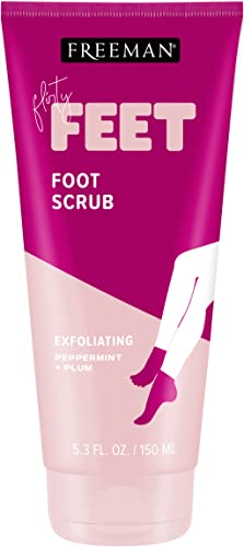 Freeman Bare Foot Exfoliating Foot Scrub - Peppermint & Plum, 5.3 oz