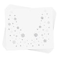 SNOWFLAKE EYE JEWEL set of 10 premium waterproof metallic silver and white snowflake temporary jewelry foil face Flash Tattoos - Party Favors, Party Supplies, Holiday parties, snow, winter party
