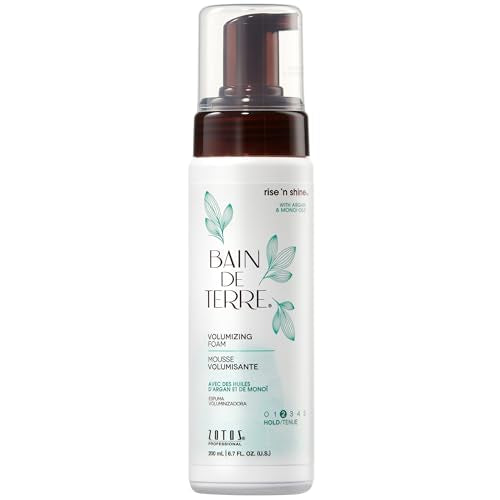 Bain de Terre Rise N' Shine Volumizing Foam - Medium Hold, Argan Oil, 6.7 oz
