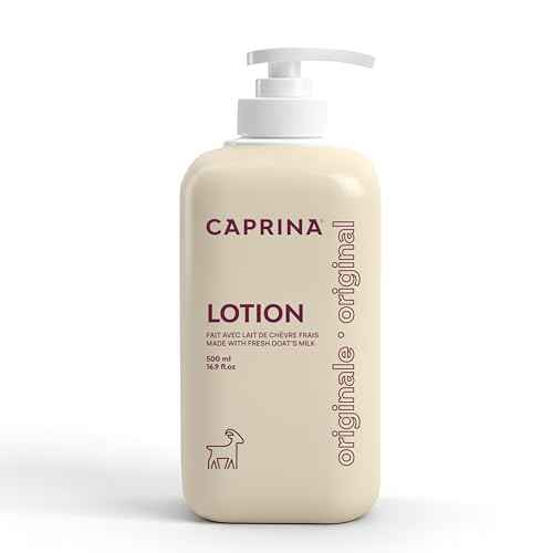 Caprina Goat¡¯s Milk Body Lotion, 500 ml (16.9 oz), ORIGINAL, Hydrating Daily Moisturizer for Normal to Dry Skin