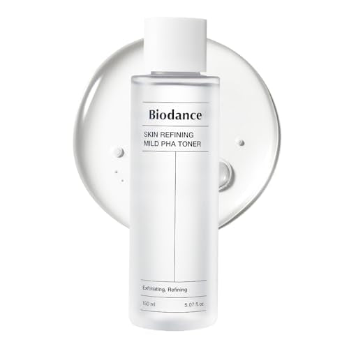 Biodance Skin Refining Mild PHA Toner, Gentle Exfoliating, Hydrating Face Toner for Sensitive Skin with Ceramides & NMF, Korean Skin Care | 5.07 fl.oz,150ml