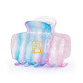 Personalized Initial Hair Claw Clips - Glitter Acrylic