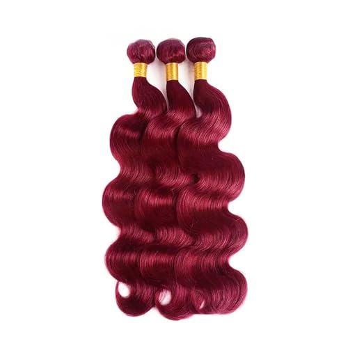 Freiuoke Burgundy 99J Body Wave Hair Bundles 3x150g 26/28/30in Virgin Brazilian