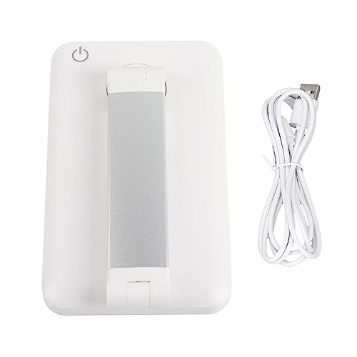 UV LED Fold Nail Lamp, Professional Folding Desk Light with 10Pcs LED Light Desktop Gel Curing Lamp USB Charging DIY Manicure LED Desk Lamp for Household Beauty Salon, Plug and