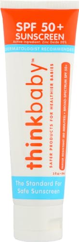 Thinkbaby - SPF 50+ Braod Spectrum Organic Sunscreen - 3 oz - 2 pack