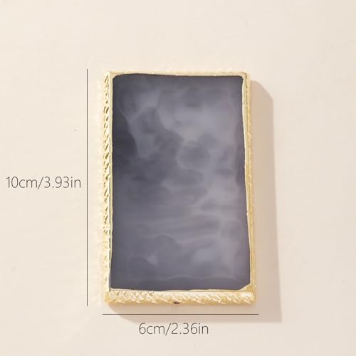 Resin Nail Art Palette - Rectangular Nail Polish Mixing Tray
