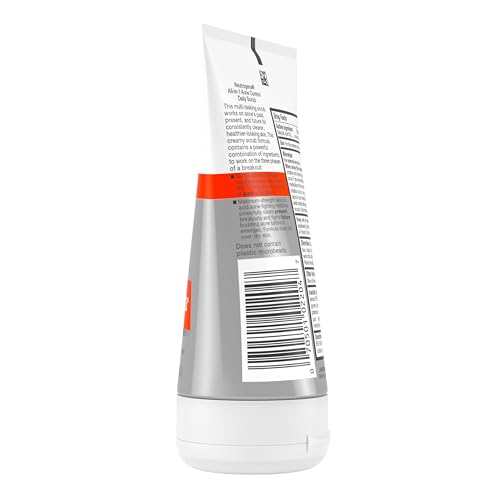 Neutrogena All-In-1 Acne Control Daily Face Scrub, 4.2 oz, 3 Pack