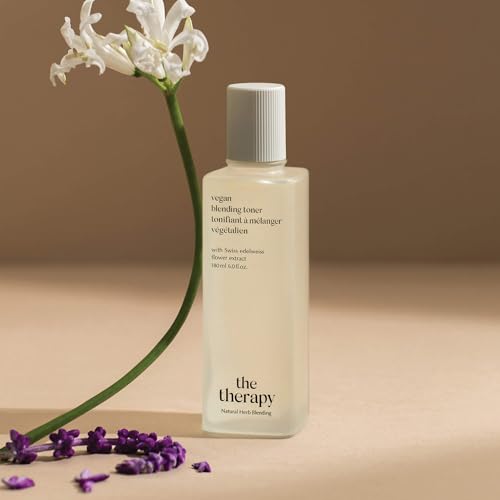 THE FACE SHOP The Therapy Vegan Blending Toner | Organic Vegan Soothing Face Toner | Elasticity Improvement & Deeply Hydrating | Eco-Friendly,6.09 fl. Oz,K-Beauty