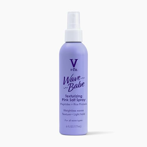 V&Co. Beach Wave Texturizing Spray with Pink Salt, 6 oz (2 Pack)