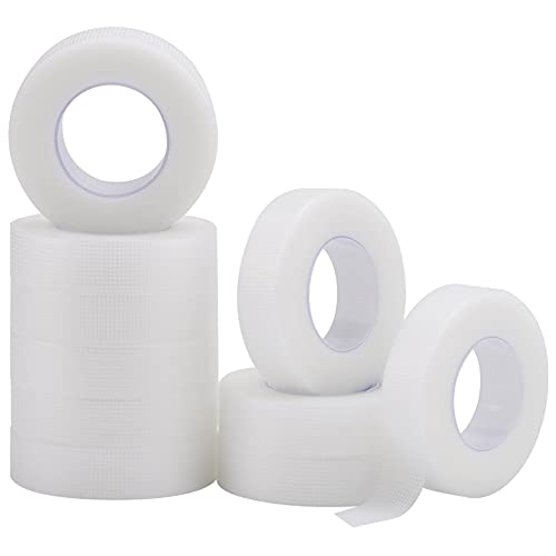 PE Micropore Medical Tape for Lash Extensions, 0.5" x 10 Yards (10 Rolls)