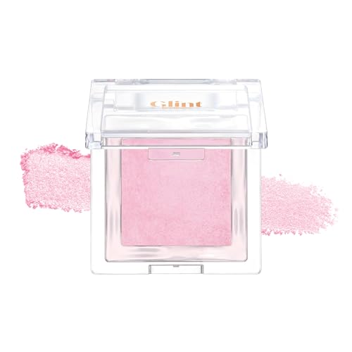 Glint Baked Blush (Balletcore Pink, 0.08oz) - Long-Lasting, All-Day Face Blush Powder for a Natural Look. Korean Skin Care, Korean Makeup. Blendable Color for Eyes, Cheeks & Body.