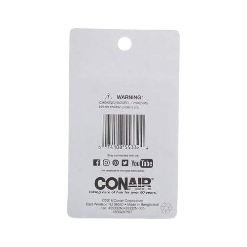Conair 55332 3 Piece Brown Hair Net, 0.3 Ounce