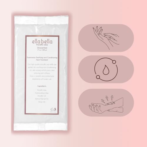 ELLA BELLA Unscented Paraffin Wax Refill - Therapeutic Hand & Foot Bath