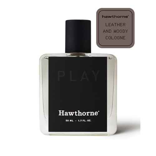Hawthorne Leather Cologne. A Warm, Woody, and Edgy Leather Scent With Sandalwood and Patchouli Notes. 1.7 Fl Oz.