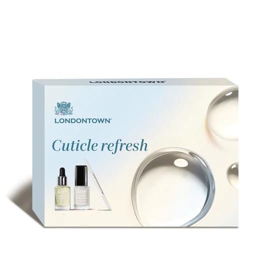 LONDONTOWN 3-Piece Nail & Cuticle Care Set with Remover, Oil & Pusher