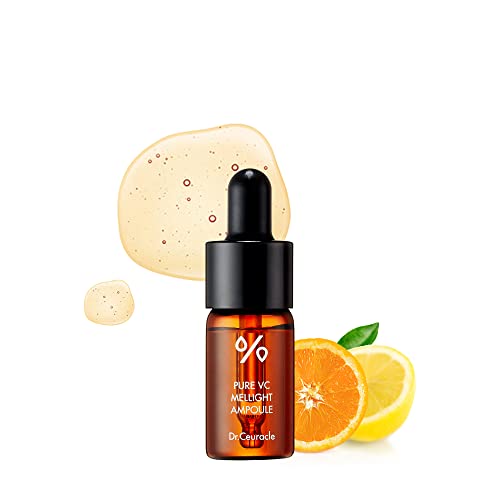 Dr.Ceuracle by leegeehaam Pure VC Mellight Ampoule - Vitamin C Serum for Face, One Week Program for Anti-oxidant, Firm, Clarify, Fade Pigmentation, Skin Radiance (1 Count (Pack of 1))