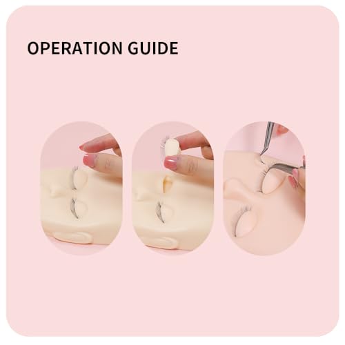 Lash Extension Mannequin Head with 4 Replaceable Eyelids