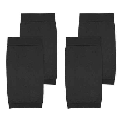 2 Pairs Tattoo Cover up Sleeve, 7.1 X 3.5 Inch Forearm Concealer Support, Tattoo Aftercare UV Protection Over sleeve Fashion Sleeves for Women Men(Black)