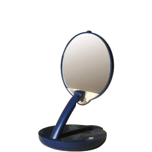 Floxite 15Xmag, Blue, Tabletop Mount, Round Glass Mirror